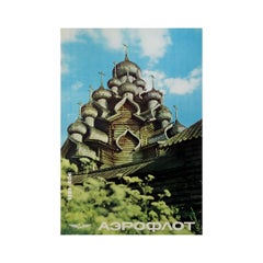 Original Soviet travel poster - Aeroflot Kizhi (Kiji)