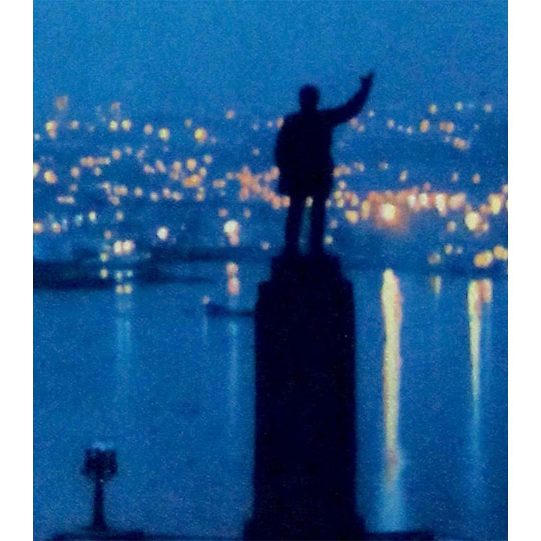 Original Soviet travel poster by Aeroflot USSR - Azerbaijan - Baku - Blue Print by Unknown