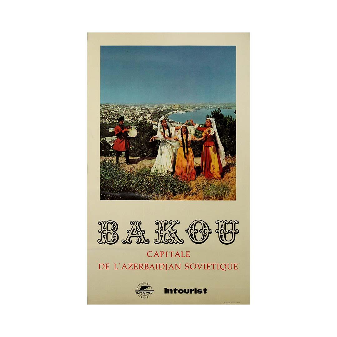 Original Soviet travel poster by Intourist USSR - Azerbaijan - Baku - Print by Unknown