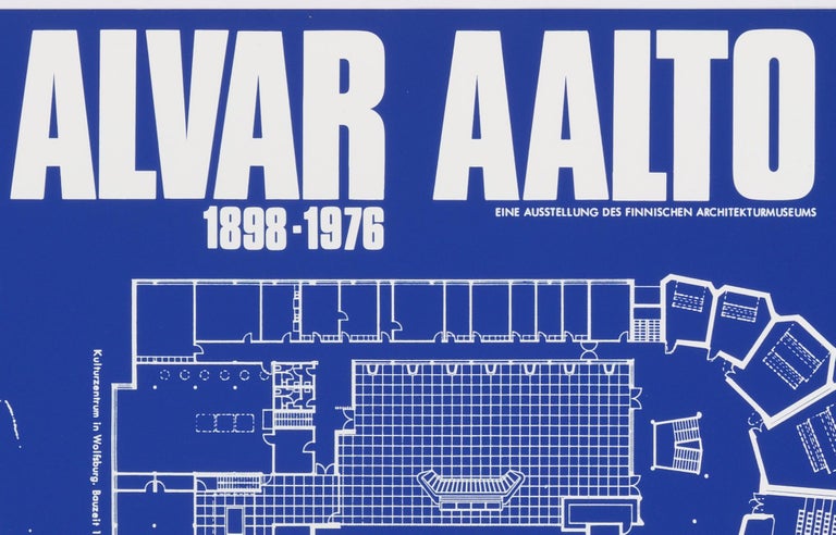 Alvar Aalto – Original Swiss Vintage Exhibition Poster  - Print by Unknown