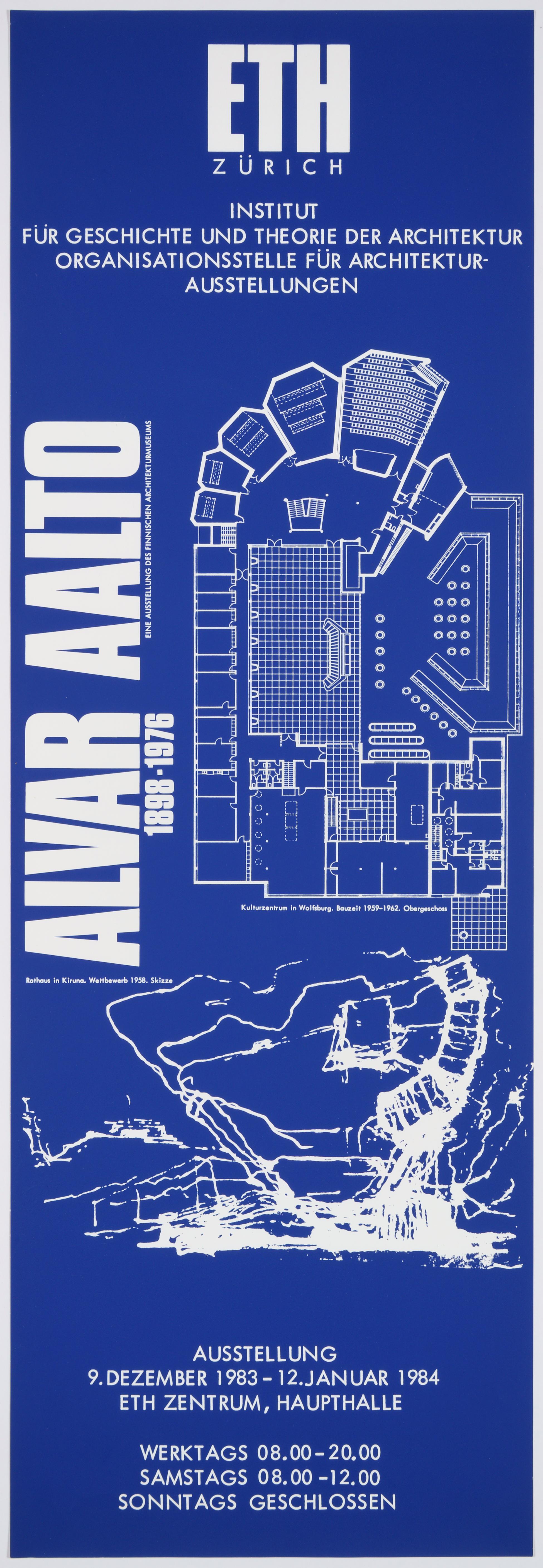 Alvar Aalto – Original Swiss Vintage Exhibition Poster 