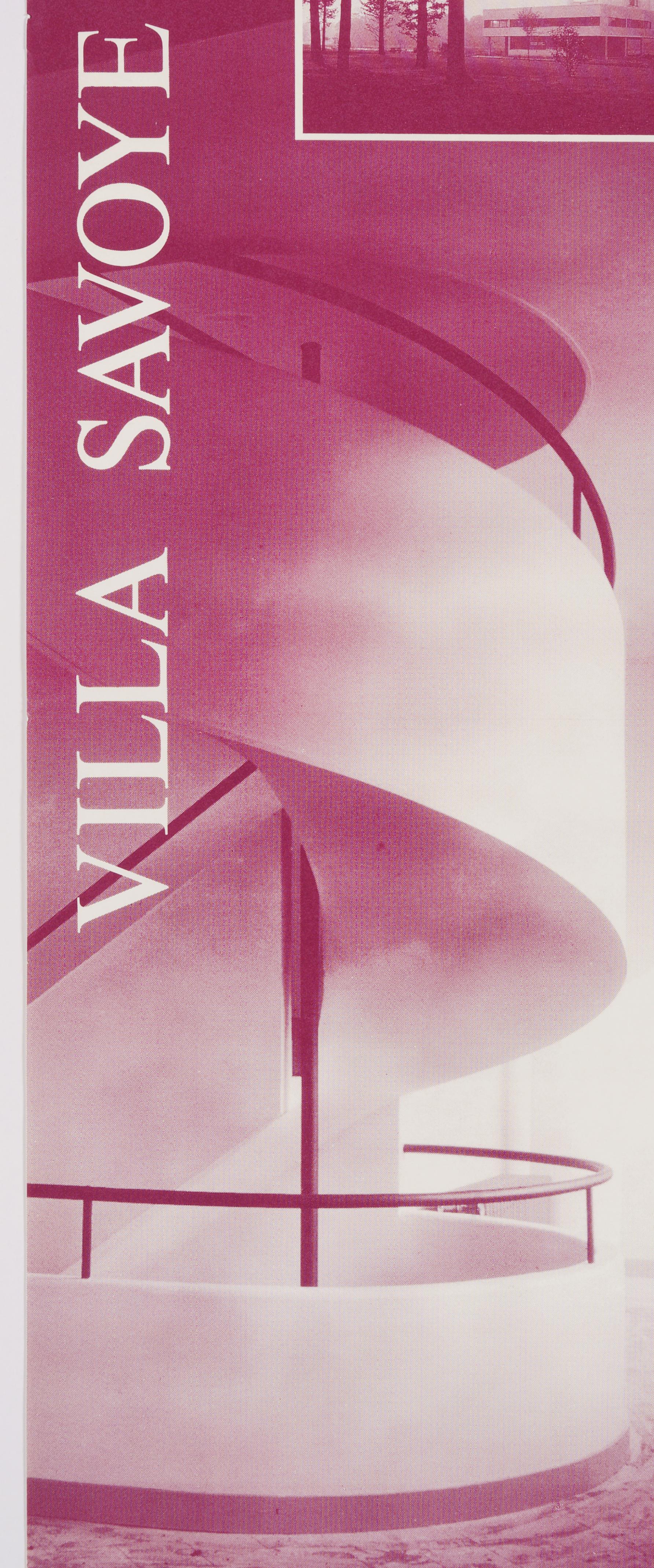Affiche d'origine d'exposition suisse vintage de 1929 « Le Corbusier's Villa Savoye »  - Beige Figurative Print par Unknown