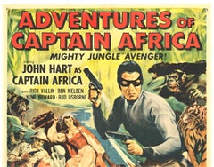 Original "The Adventures of Captain Africa #3" vintage movie poster  1955