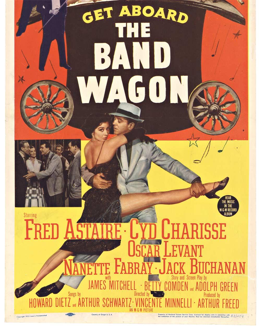 Original 'The Band Wagon' vintage movie poster insert, 1953 - Print by Unknown