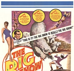 Original "The Big Show" affiche de film vintage US en 1 feuille 1961