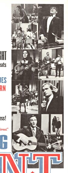 Original "The Big TNT Show" vintage movie music poster  1966