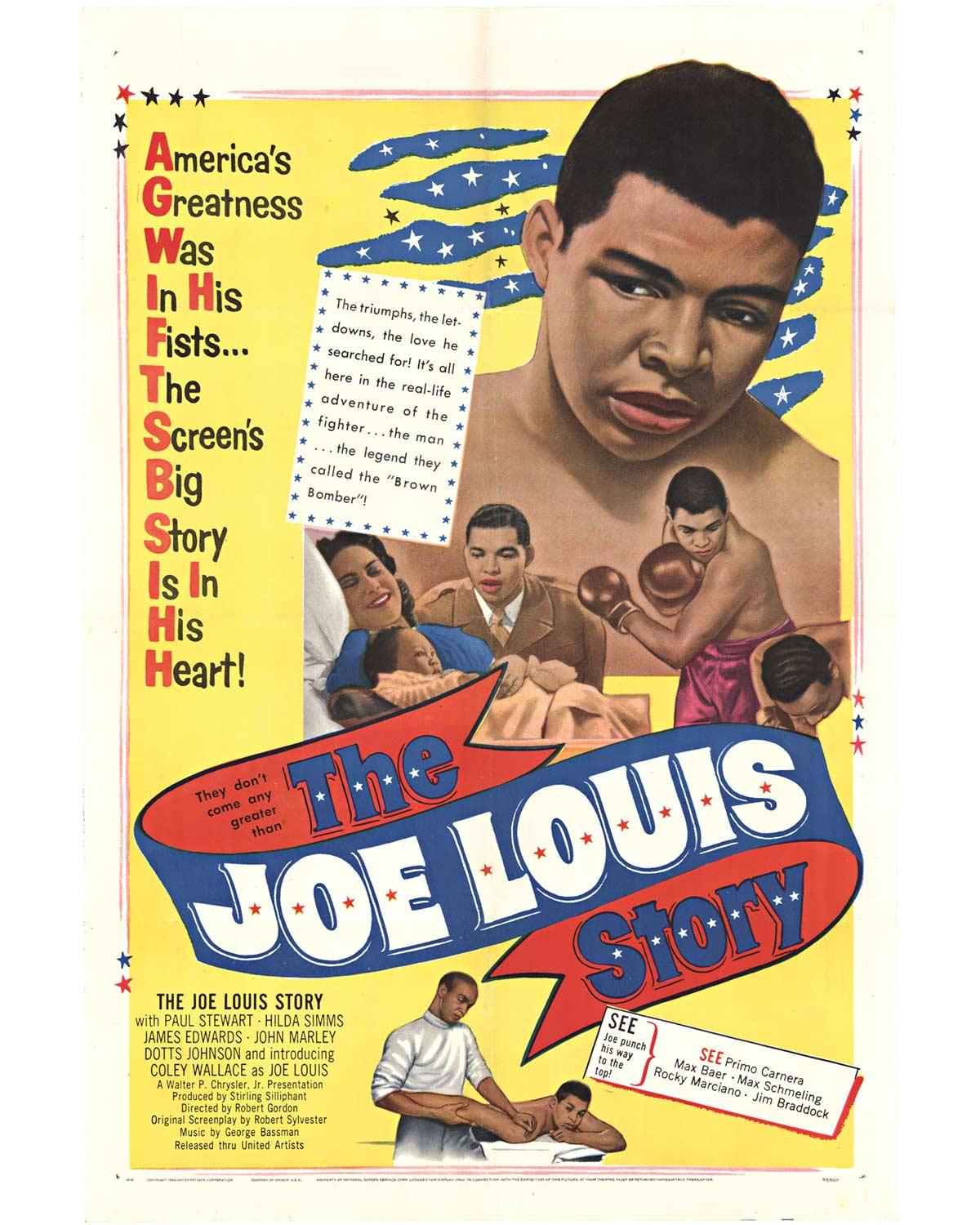 Unknown Print - Original "The Joe Louis Story", 1953 vintage movie poster