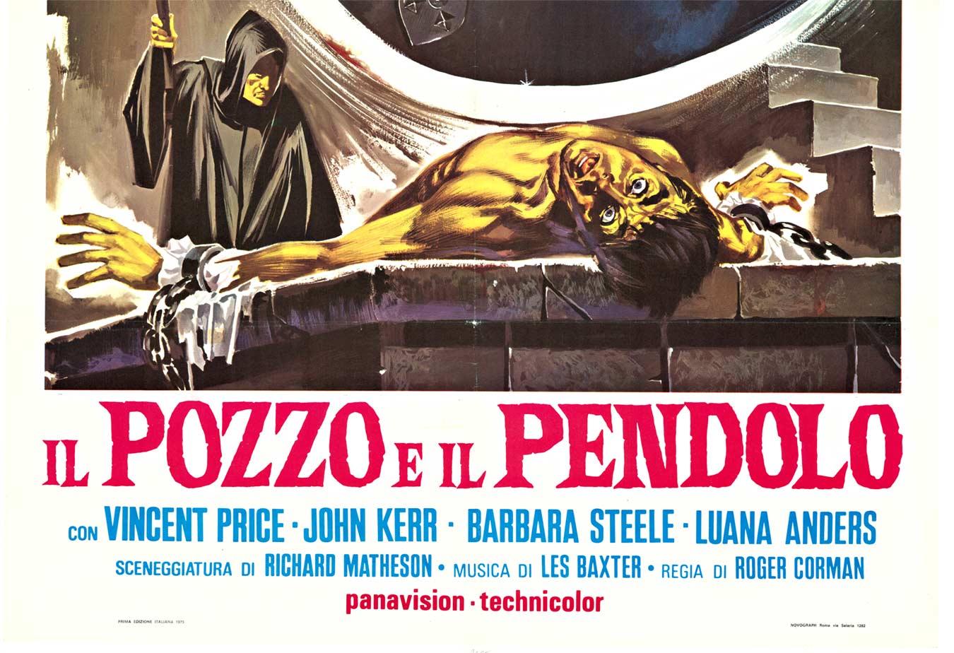 Originales italienisches Vintage-Filmplakat „The Pit and the Pendulum“ (Gotisch), Print, von Unknown