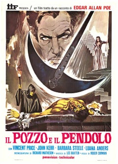 Original The Pit and the Pendulum Vintage Italian movie poster