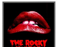 Poster cinematografico originale di The Rocky Horror Picture Show US in 1 foglio, su lino, 1975