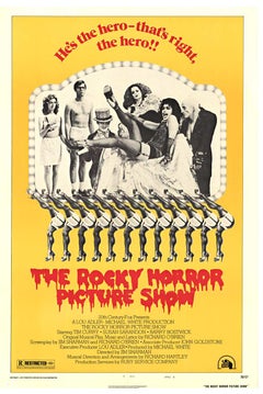 Original "The Rocky Horror Picture Show' US 1 sheet vintage movie poster  1975
