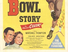 Original "The Rose Bowl Story" vintage Football movie poster  US 1 sheet