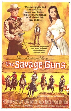 Original "The Savage Guns" Retro movie poster  NSS 62/298