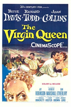 Original "The Virgin Queen" US 1-sheet vintage movie poster  NSS 55/302