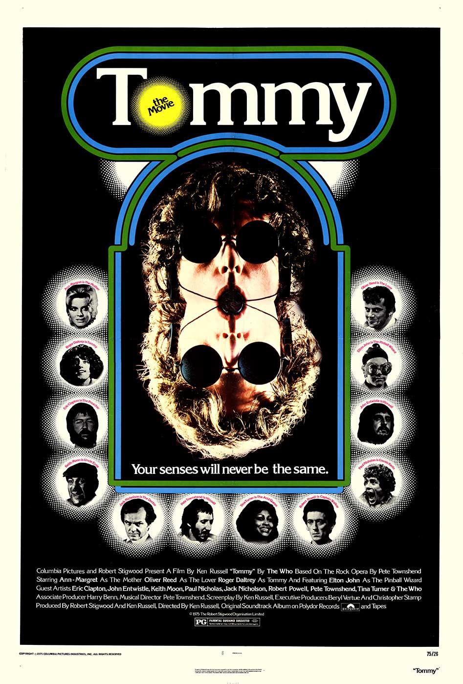 Original Tommy The WHO original 1975 US 1-sheet linen backed movie poster