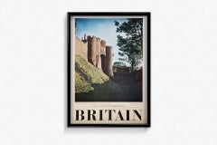 Original travel poster featuring Britain's Dover Castle