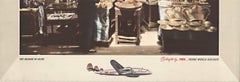 Original TWA EGYPT ...Along the Way vintage Constellation travel poster