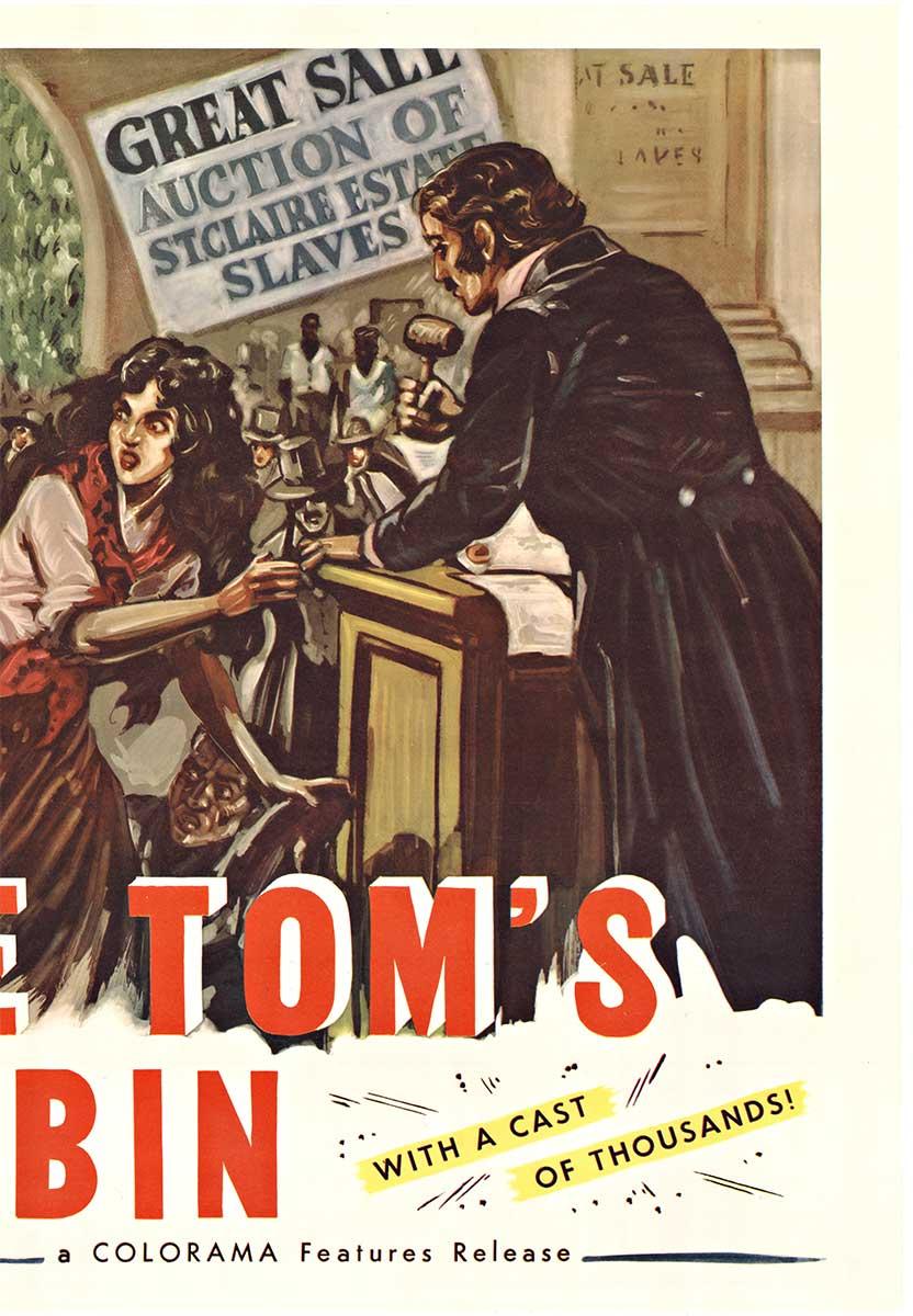 Original Uncle Tom's Cabin vintage movie poster - half sheet - Print by Unknown