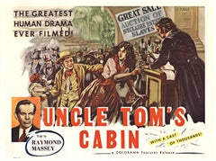 Póster original de época de la película La cabaña del tío Tom - media hoja