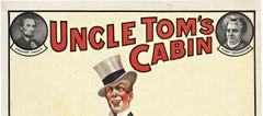 Original 'Uncle Tom's Cabin' vintage theater poster  art nouveau