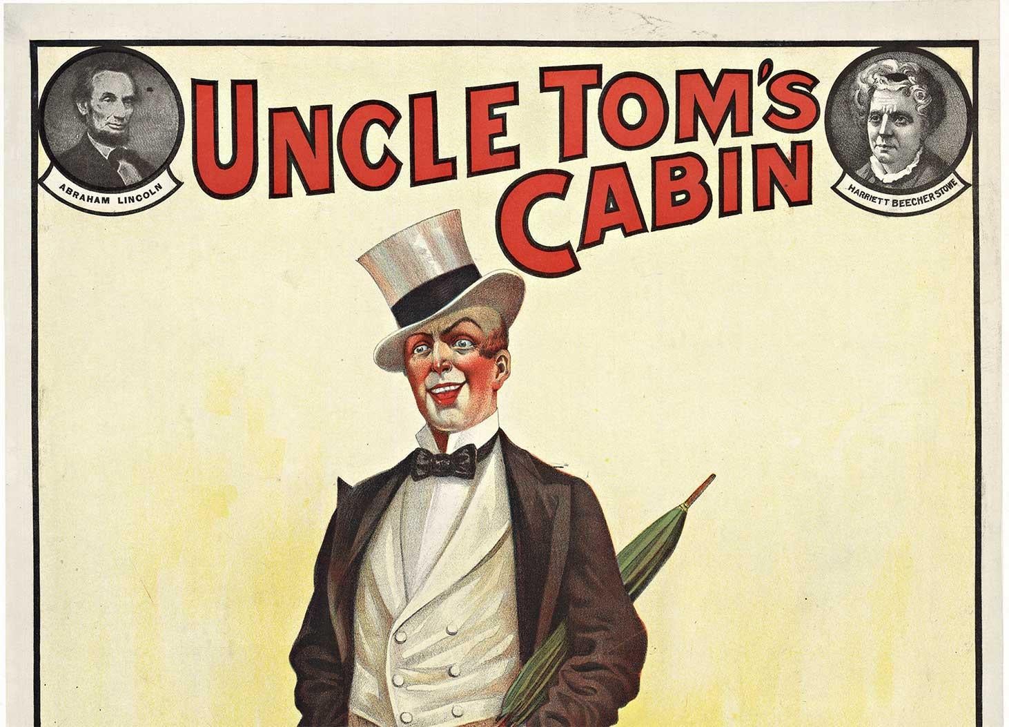 Vintage-Theaterplakat „Uncle Tom's Cabin“ von Uncle Tom  Jugendstil (Beige), Print, von Unknown