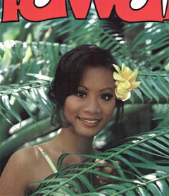 Original "United Airlines Hawaii" vintage tropical travel poster