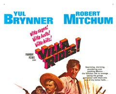 Original "Villa Rides!" vintage movie poster,  U.S. 1-sheet  NSS 68/204