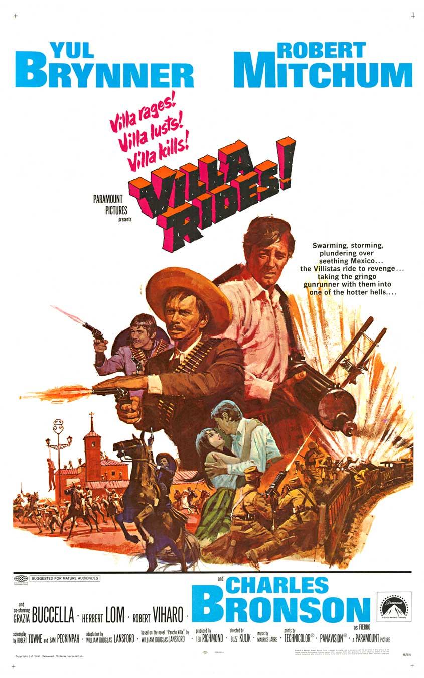Original "Villa Rides!" vintage movie poster,  U.S. 1-sheet  NSS 68/204
