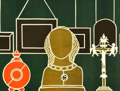 Original-Vintage-Werbeplakat Museum Katharinenhof, Moderne Kunstausstellung