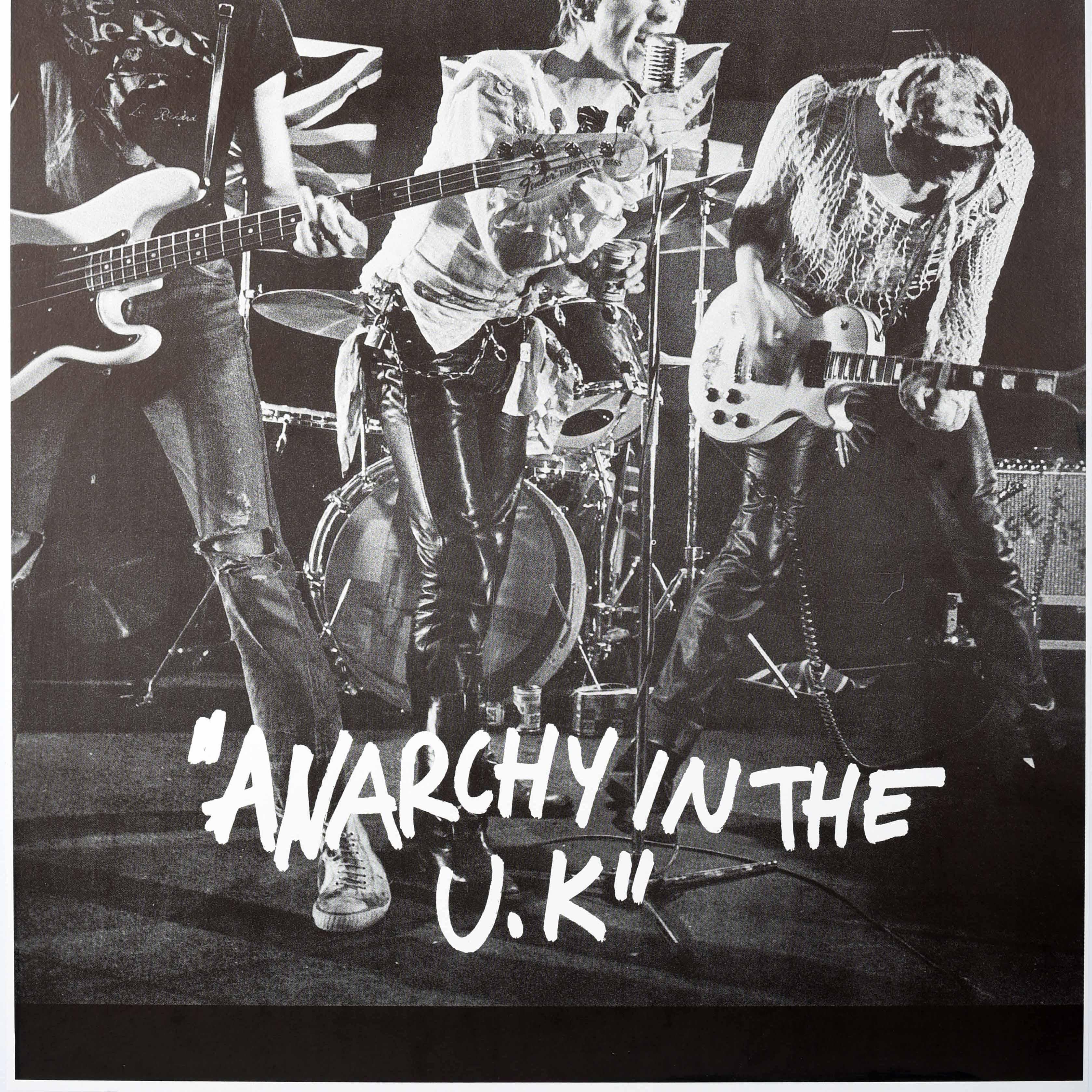 Original Vintage-Werbeplakat „ Sex Pistols Anarchy In The UK“, Punk-Musikkunst im Angebot 1