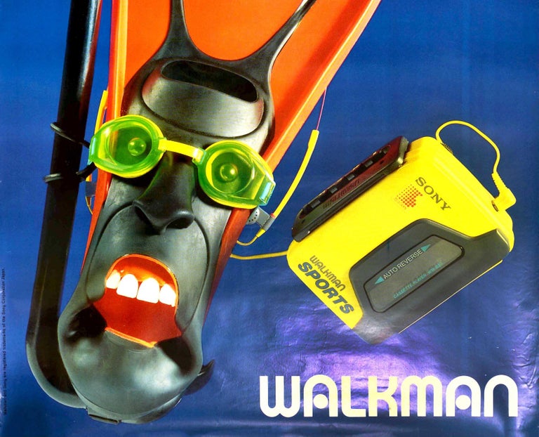 original sony walkman yellow