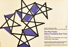 Original Vintage Advertising Poster The Paul Taylor Dance Company New York Art