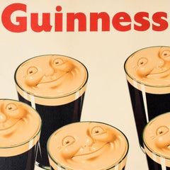 Original Vintage Drink Advertising Poster Guinness A Day Is Good For You Beer
