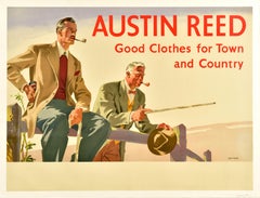 Original Used Fashion Advertising Poster Austin Reed Good Clothes Design Art
