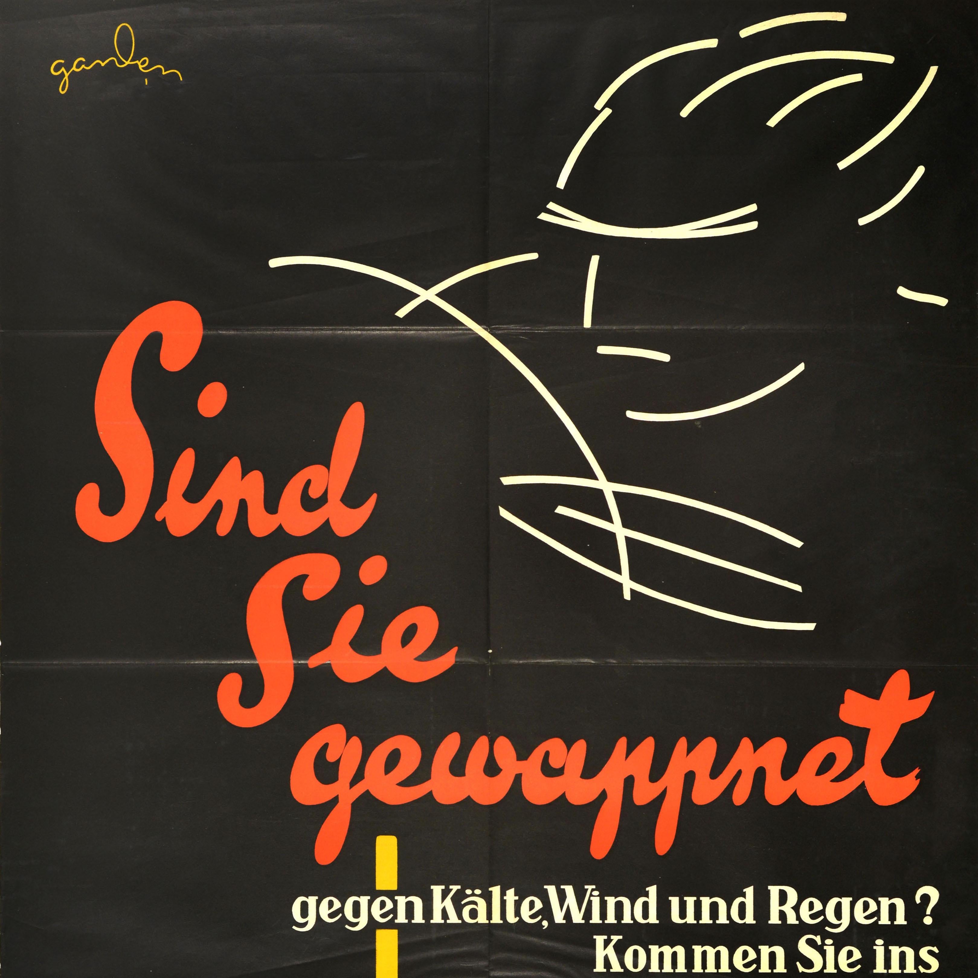 Original Vintage-Werbeplakat „Jawo Gentlemens“, Vintage-Mode-Werbeplakat (Schwarz), Print, von Unknown
