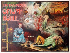 Original Vintage Film Poster Ein Tag In Der Hohle ( A Day in the Opium Den) 1910