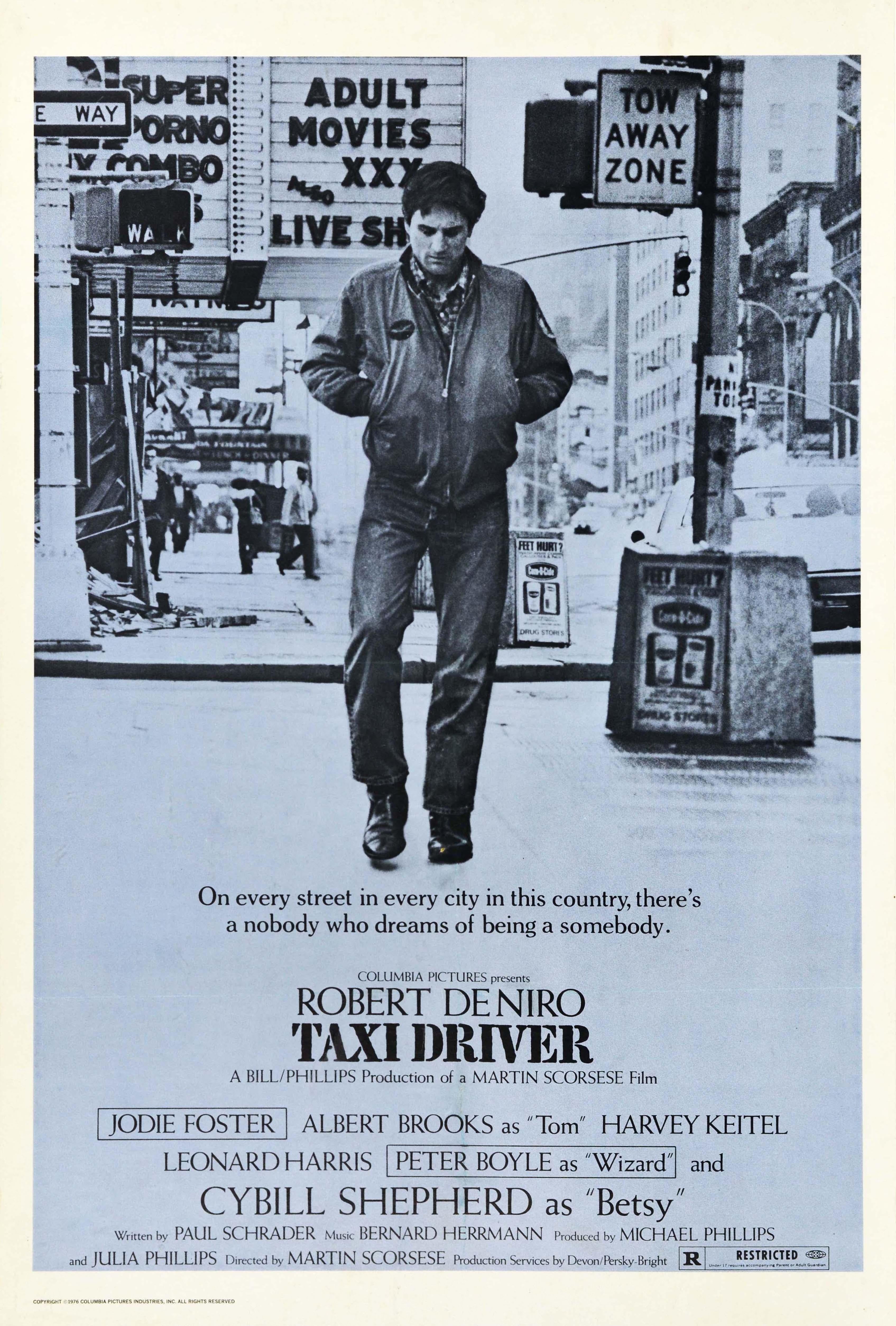Print de Unknown - Cartel original de época de la película de Robert De Niro Taxi Driver Scorsese Guerra de Vietnam