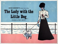 romantic movie poster Original Vintage Film Poster Lady With The Dog Chekov Romantic Movie Love Story