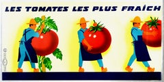Original Vintage French Food Poster Les Tomates Les Plus Fraich Fresh Tomatoes