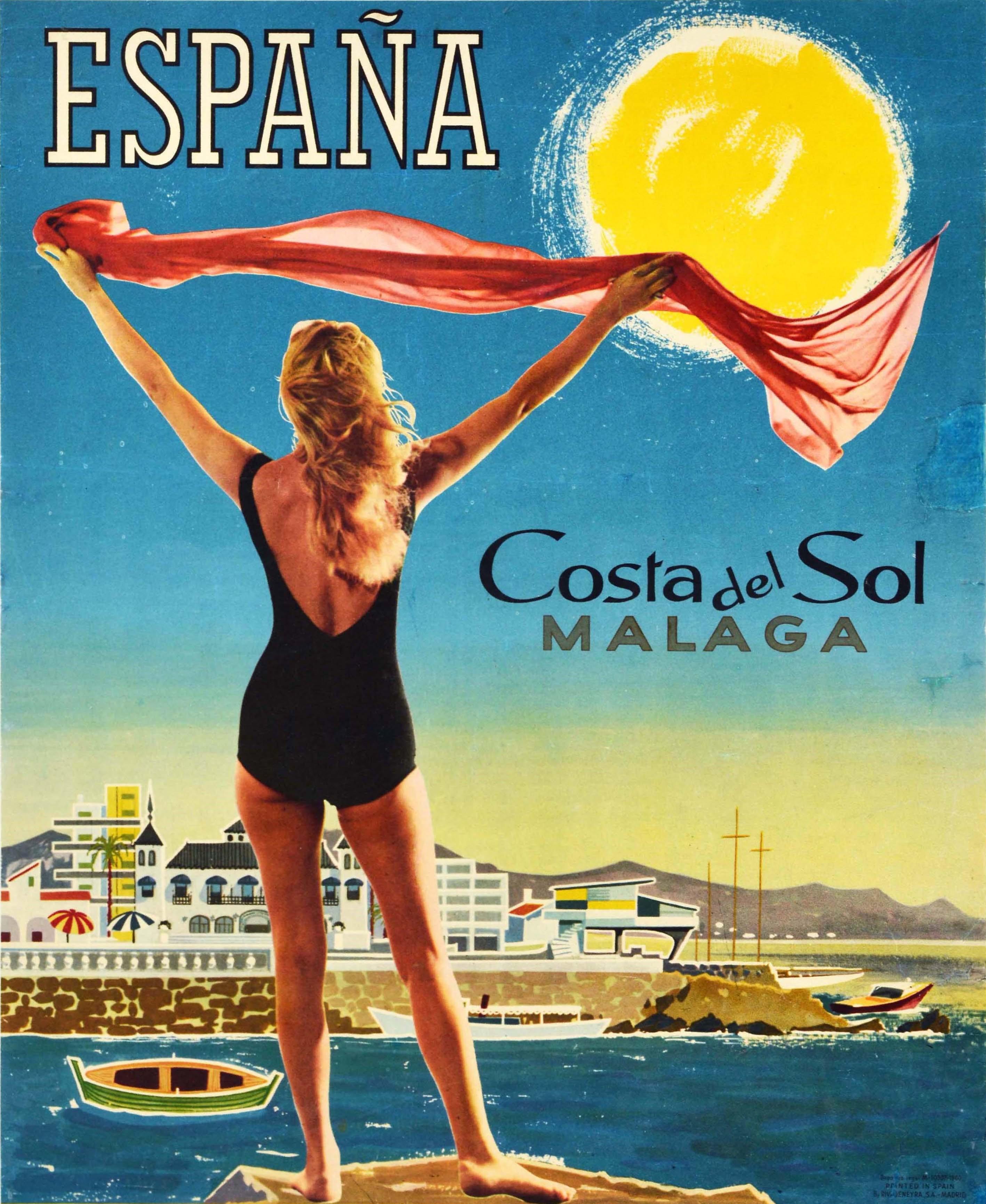 malaga vintage poster