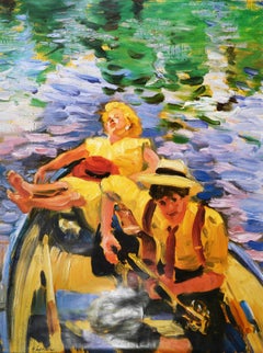 Original Vintage London Underground Poster Days On The Water Regents Park Design