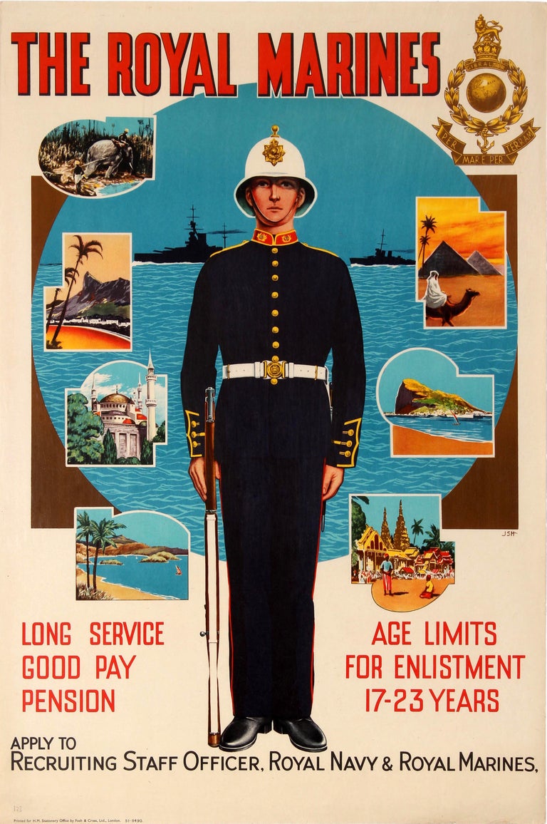 Unknown - Original Vintage Military Recruitment Poster The Royal