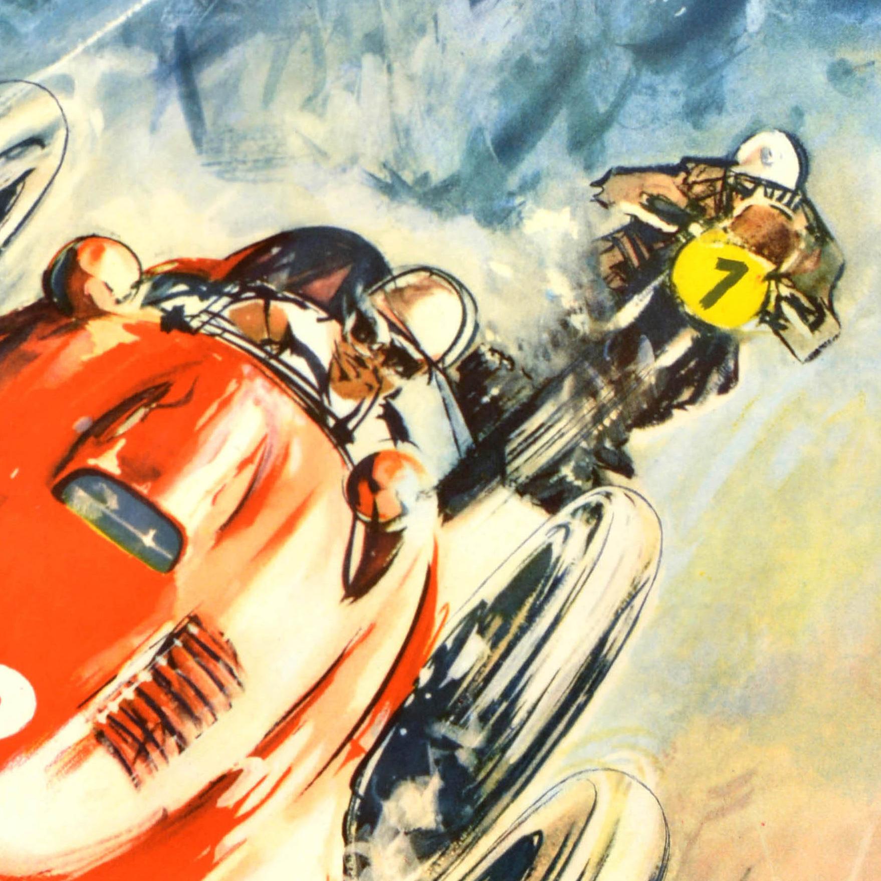 Original Vintage Motorsport Poster XIX International ADAC Eifel Race Nurburgring - Print by Unknown