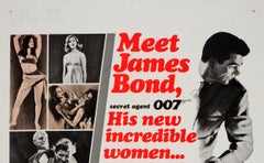 Original Vintage Movie Poster For The 007 James Bond Film From Russia With Love