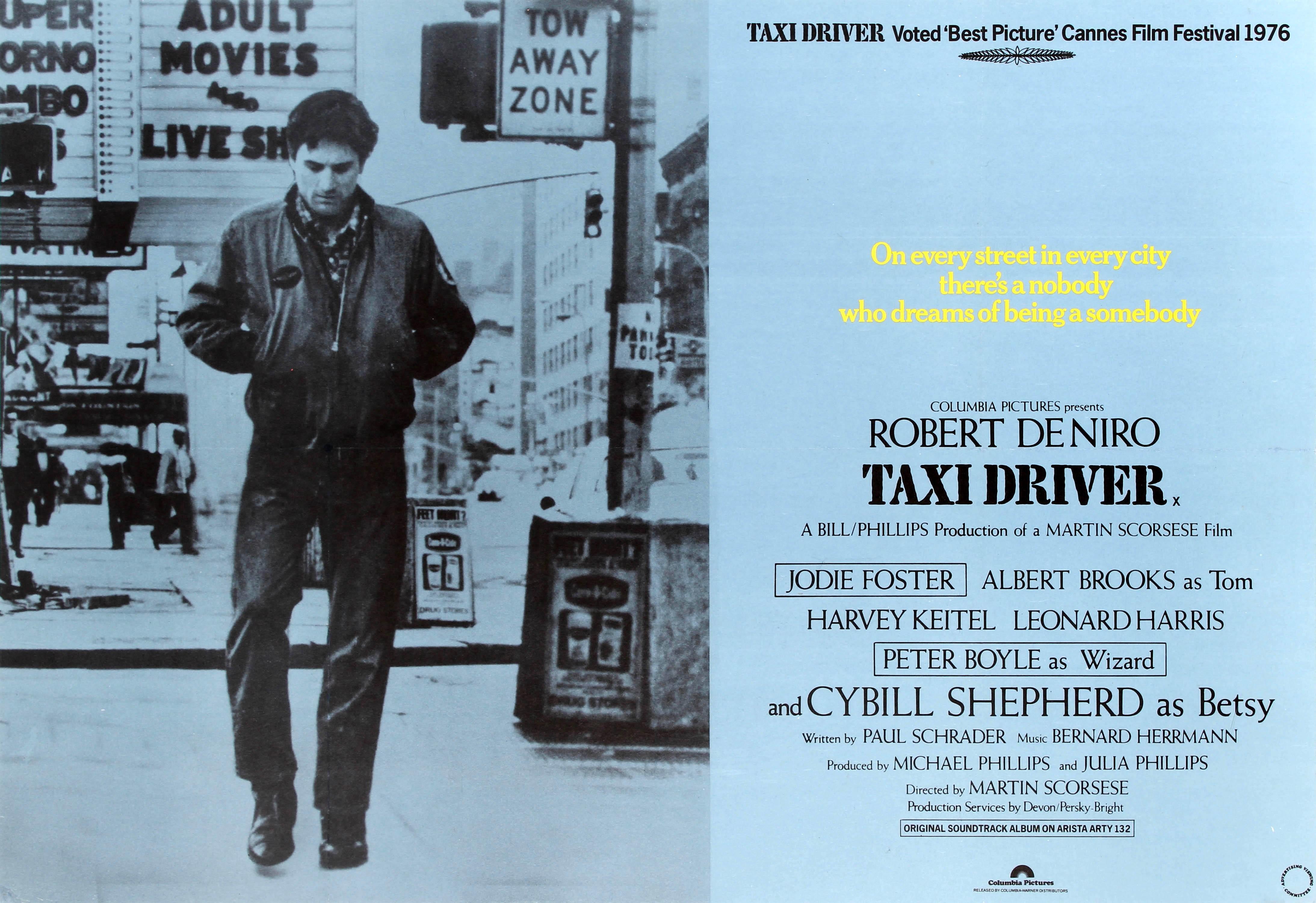 Affiche vintage originale du film Taxi Driver avec Robert De Niro - Print de Unknown