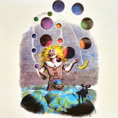 Original Vintage Music Advertising Poster Queen Innuendo Juggling Grandville