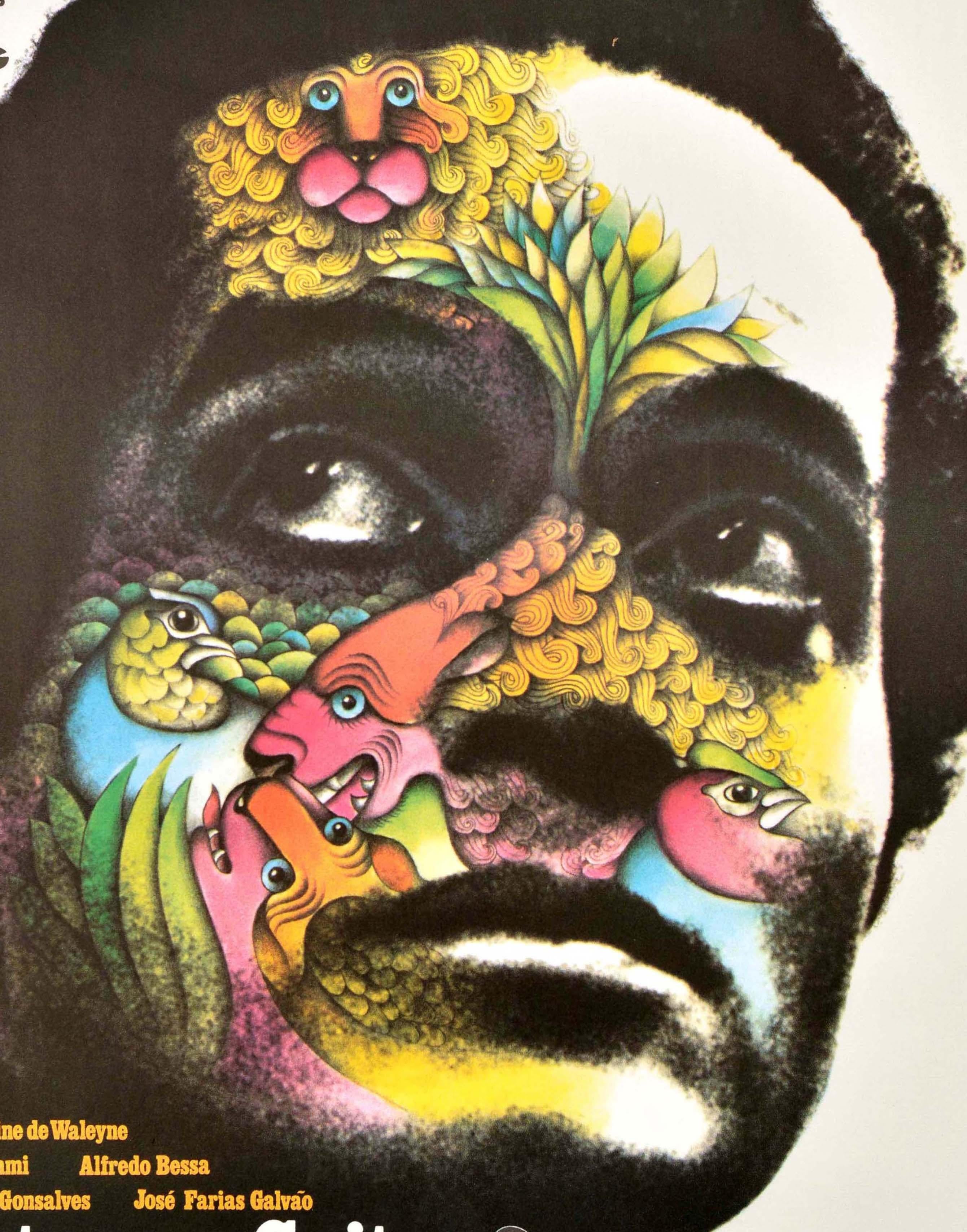 Poster pubblicitario musicale originale d'epoca Tristeza su chitarra Baden Powell Jazz - Print di Unknown