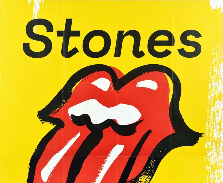 Unknown - Original Music Concert Poster The Rolling Stones No Filter Tour  Europe Hot Lips For Sale at 1stDibs