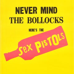 Original Vintage Music Poster Absolut Vodka Sex Pistols Never Mind The Bollocks