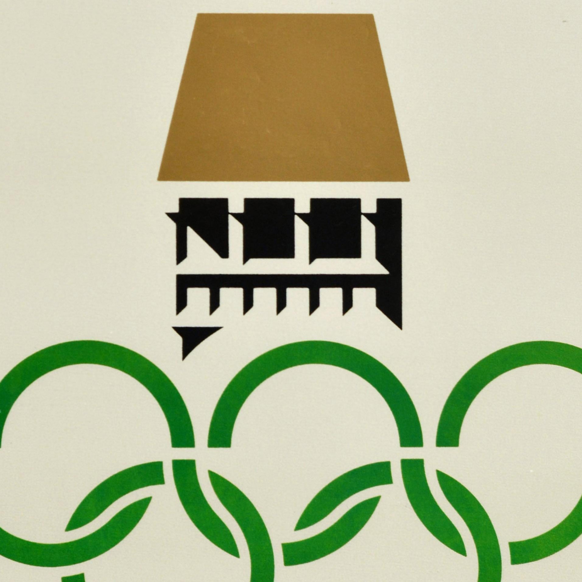 Affiche rétro originale des Jeux olympiques d'hiver d'Autriche et de Innsbruck ( Innsbruck ) - Print de Unknown